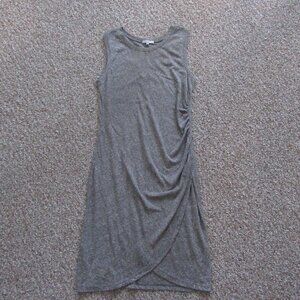 Z Supply Womens Triblend Tulip Midi Dress Heather Gray Size Small